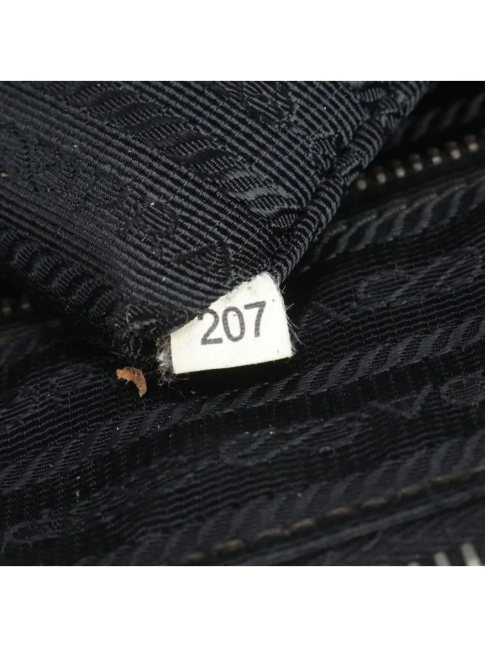 Prada Saffiano Triangle Logo Leather Business Document Tote Bag Black
